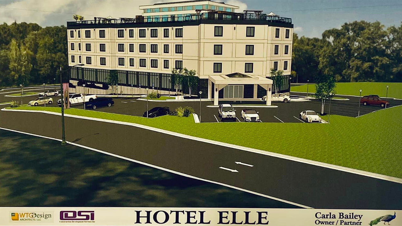 artist rendering of Hotel Elle